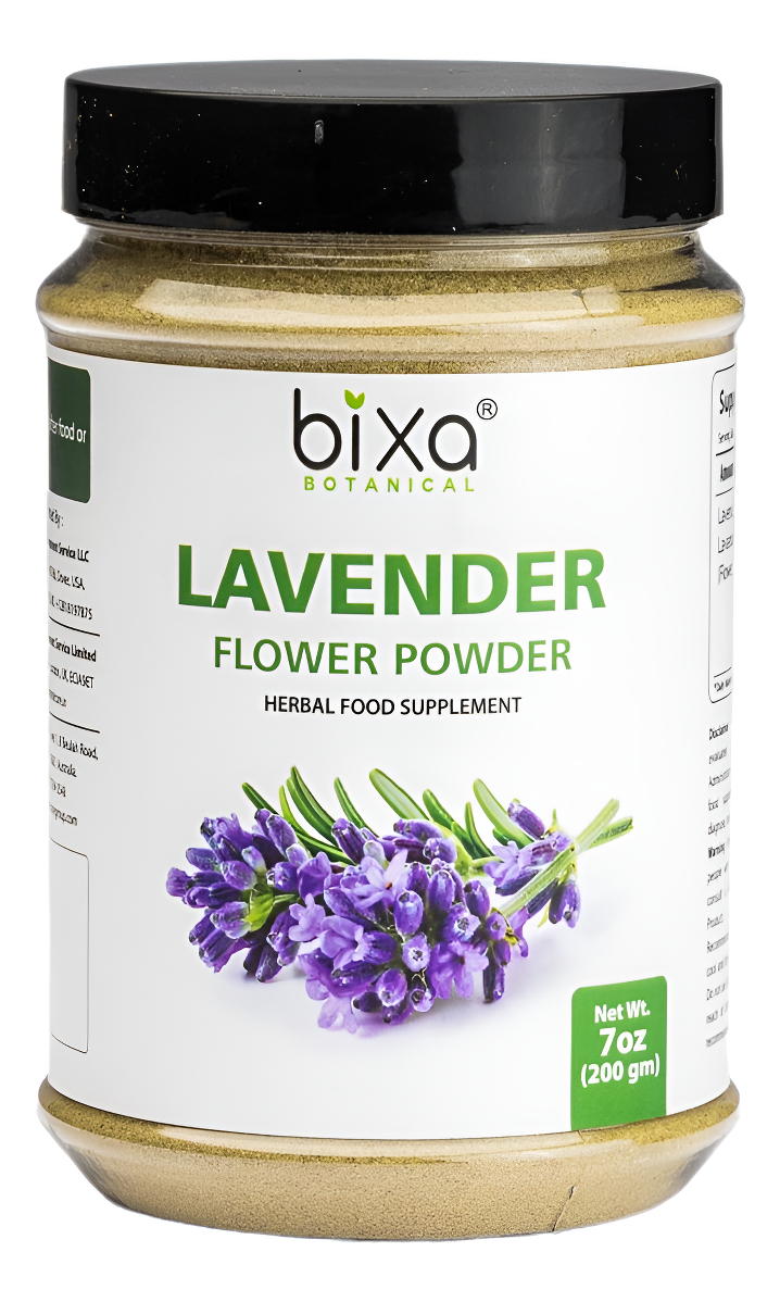 Bixa Botanical Polvo De Flor De Lavanda | Lavandula Augustifolia | 7 Oz | Sin Gluten, Sin Omg, 100% Puro