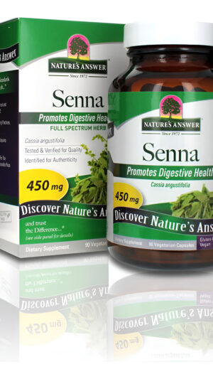 Nature's Answer Senna Leaf | Suplemento Dietético | Promueve La Salud Digestiva | Vegano, Sin Gluten Y Certificado Kosh
