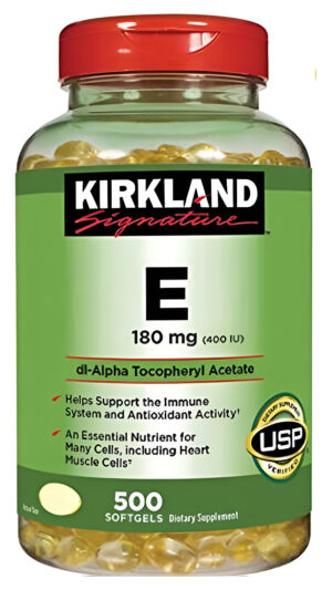 Kirkland Signature Vitamin E 400 I. U. 500 Softgels Por Bote