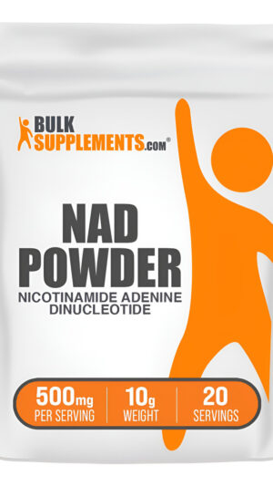 Bulksupplements. Com Nad Powder - Nicotinamida Adenina Dinucleótido, Suplemento Nad 500mg - Para Apoyo Energético, Puro