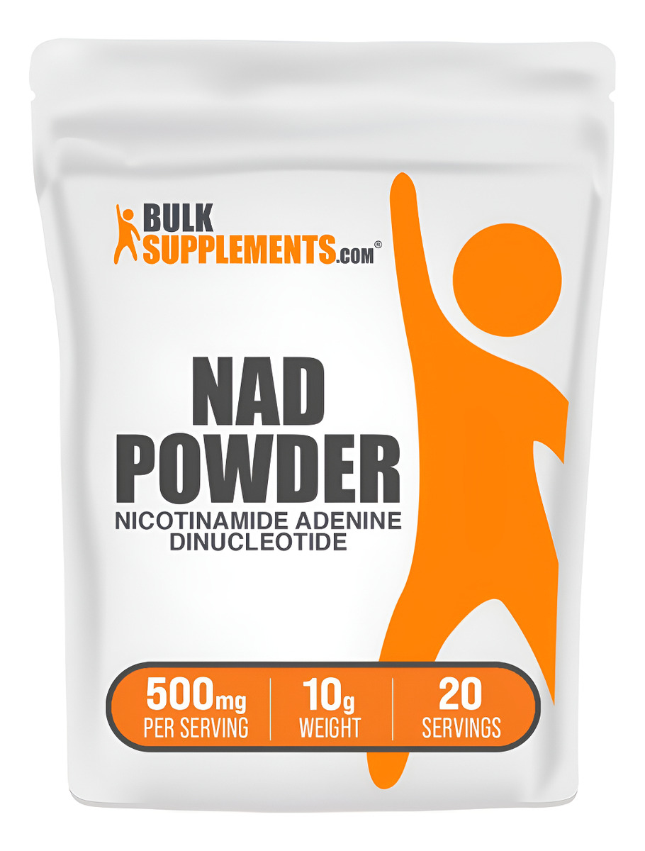 Bulksupplements. Com Nad Powder - Nicotinamida Adenina Dinucleótido, Suplemento Nad 500mg - Para Apoyo Energético, Puro