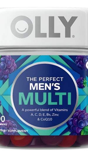 Gomitas Multivitamínicas Olly Perfect Men, Sabor A Mora, 90 Unidades