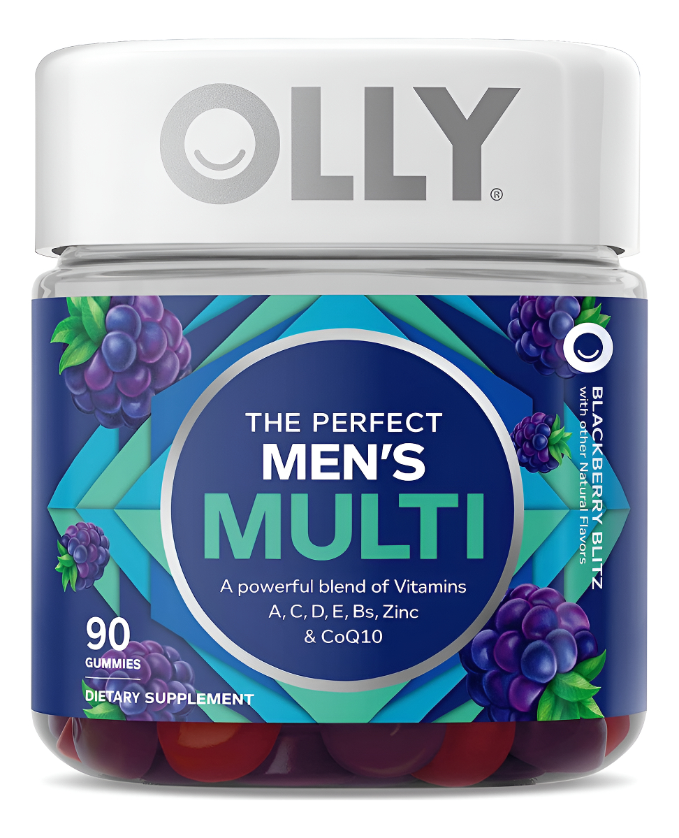 Gomitas Multivitamínicas Olly Perfect Men, Sabor A Mora, 90 Unidades