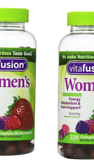 Vitafusion Xiitlb Multivitamínico Completo Sabores De Bayas Naturales, 220 Gomitas (paquete De 2)
