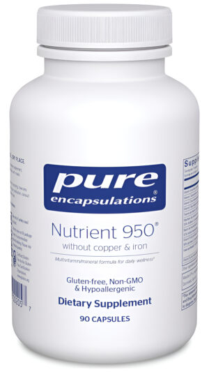 Pure Encapsulations Nutrient 950 Sin Cobre Y Hierro | Fórmula Hipoalergénica Multivitamínica/mineral Para Una Salud Ópt