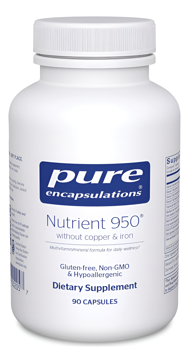 Pure Encapsulations Nutrient 950 Sin Cobre Y Hierro | Fórmula Hipoalergénica Multivitamínica/mineral Para Una Salud Ópt