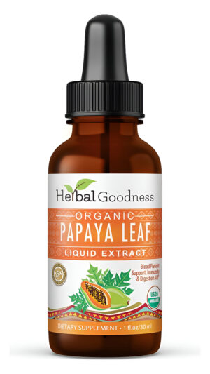 Herbal Goodness Suplemento De Extracto De Hoja De Papaya En Gotas Líquidas, 1 Fl. Oz. (30 Ml)