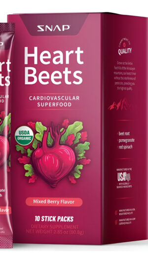Snap Supplements Polvo De Raíz De Remolacha Orgánica Usda, Superalimento Cardiovascular 3 En 1, Suplementos De Flujo Sa