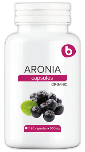 90 Cápsulas De Bayas De Aronia Orgánicas De B Bobica, Superalimento Antioxidante, Alto Contenido De Flavonoides, 500 Mg