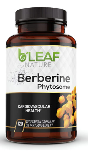 B'leaf Nature 's Berberine Phytosome Vegetarian Capsules  Absorción Superior, Suplemento Herbario Natural Para Una Mej