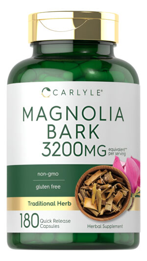 Carlyle Corteza De Magnolia 3200 Mg | 180 Cápsulas En Polvo | Suplemento De Extracto De Hierbas | Sin Omg, Sin Gluten
