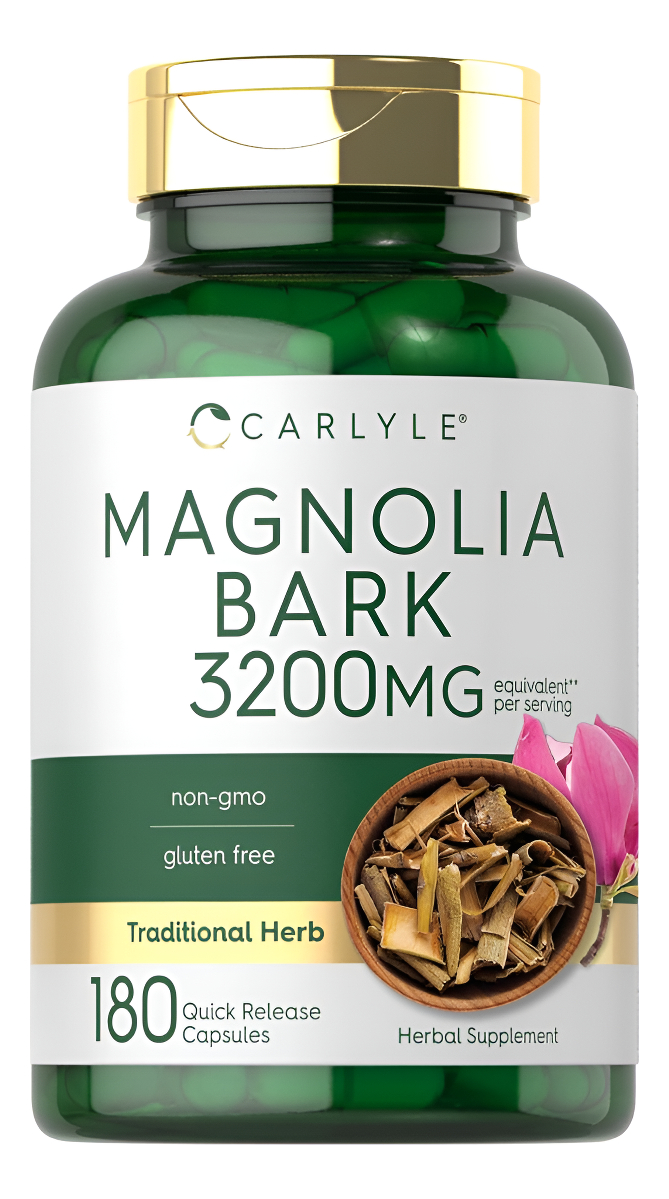 Carlyle Corteza De Magnolia 3200 Mg | 180 Cápsulas En Polvo | Suplemento De Extracto De Hierbas | Sin Omg, Sin Gluten