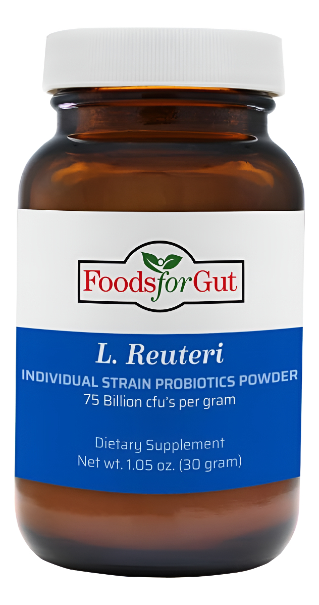 Lactobacillus Reuteri Probiotic Powder 75 Mil Millones De Ufc De 1.06 Oz | Apoyo Digestivo E Inmunológico | Alta Potenc