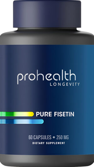 Prohealth Fisetina Pura (60 Cápsulas De 250 Mg)  Suplemento De Fisetina Natural Ultra Pura Para Uso Intermitente De Al