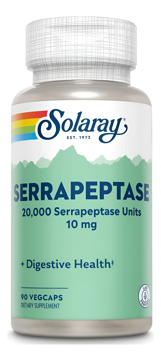 Solaray Serrapeptasa 10 Mg Vcaps | 90 Unidades