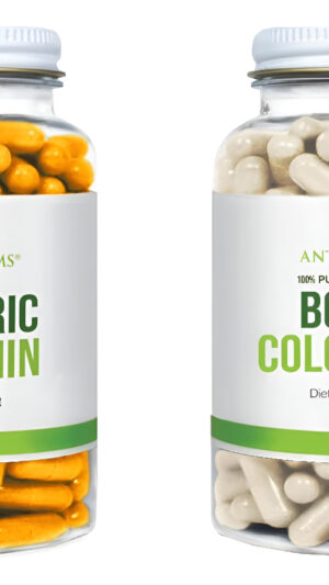 Antler Farms Paquete De Calostro Bovino Y Curcumina De Cúrcuma 100% Puro De Nueva Zelanda