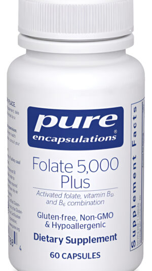 Pure Encapsulations - Folato 5,000 Plus - Folato Activado, Combinación De Vitamina B12 Y B6 - 60 Cápsulas