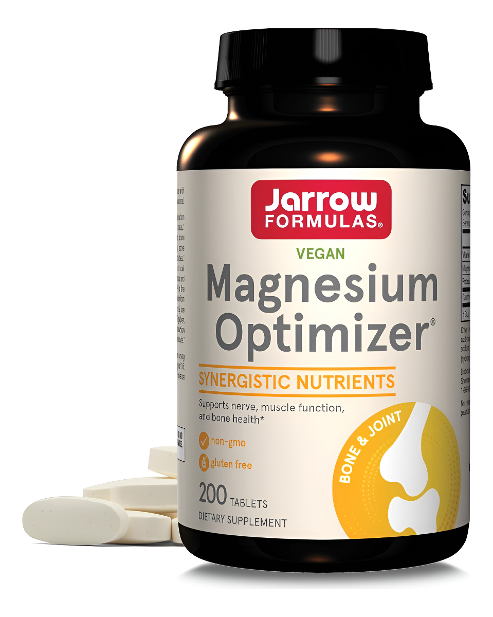 Jarrow Formulas Optimizador De Magnesio, Importante Para La Salud Ósea, 200 Tabletas