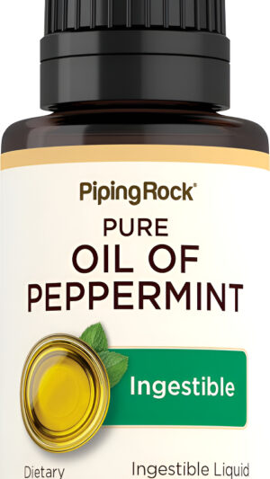 Aceite De Menta 0.5 Fl Oz Gotas | Suplemento Líquido Ingestible | Por Piping Rock