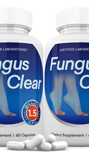 Justified Laboratories (2 Unidades) Hongus Clear 1.5 Mil Millones Ufc Pastillas Probióticas 120 Cápsulas