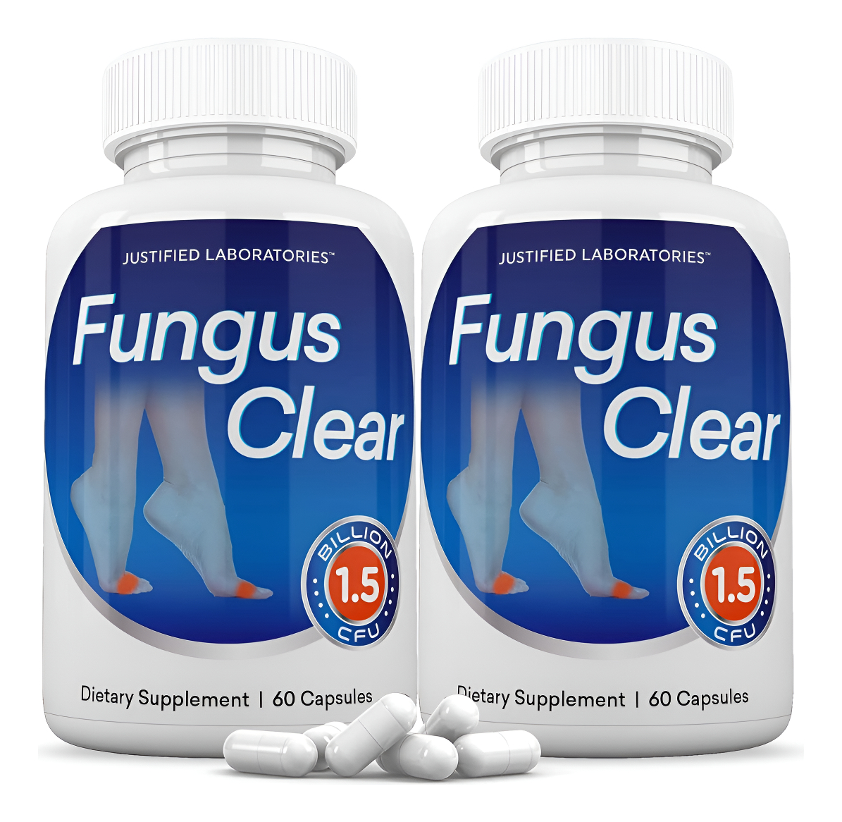 Justified Laboratories (2 Unidades) Hongus Clear 1.5 Mil Millones Ufc Pastillas Probióticas 120 Cápsulas