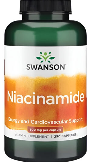 Niacinamida 500mg 250 Cápsulas Sistema Cardiovascular