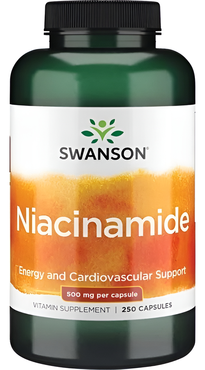 Niacinamida 500mg 250 Cápsulas Sistema Cardiovascular