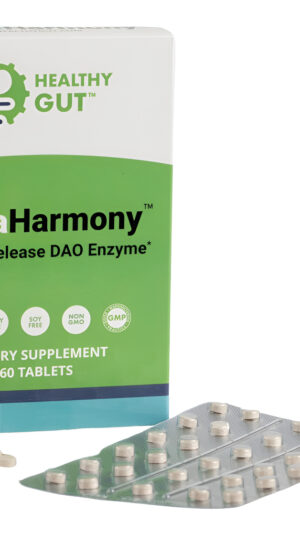 Histaharmony | Suplemento De Enzima De Soporte De Histamina Dao Diamina Oxidasa De Liberación Retardada | 30,000 Hdu | 60 Tabletas