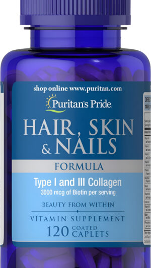 Puritan's Pride Fórmula Para El Cabello, La Piel Y Las Uñas, 120 Tabletas