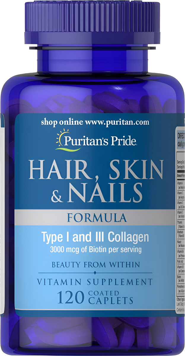 Puritan's Pride Fórmula Para El Cabello, La Piel Y Las Uñas, 120 Tabletas