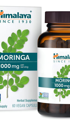 Himalaya Moringa, 60 Cápsulas, Superalimento Verde Para Apoyo Antioxidante Y Bienestar, 1000 Mg, Suministro De 1 Mes