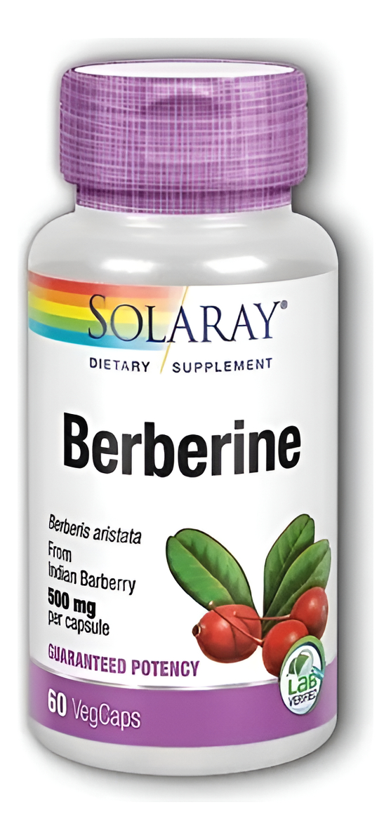 Berberine 500 Mg 60 Veg Capsulas De Solaray