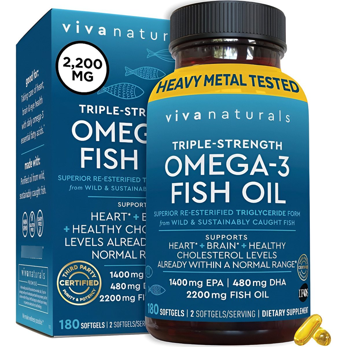 Omega 3 2200 Mg 180 Cap Viva Na