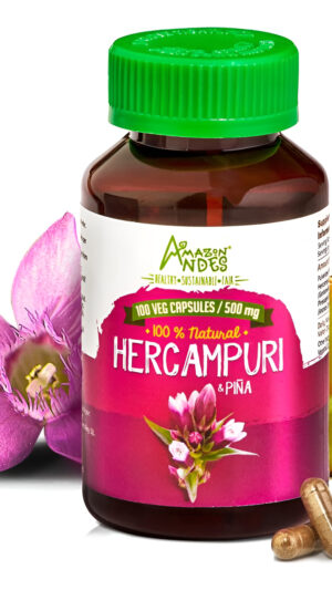 Cápsulas Hercampuri L 1500 Mg Por Porción L Pastillas Veganas, Sin Omg Y Sin Allegen L Amazon Andes