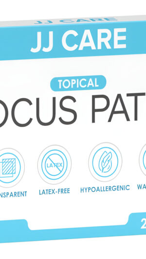 Jj Care Focus Patch - Paquete De 50 Parches Totalmente Naturales Para Adultos Focus Plus Para Adultos, Concentración De Apoyo, Enfoque Y Memoria | 50