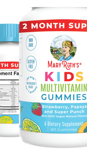 Maryruth Organics | Sin Azúcar | 60 Gomitas Multivitamínicas Para Niños De 2 Años |