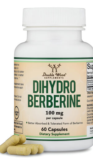 Suplemento De Dihidroberberina De 100 Mg, 60 Cápsulas (glucovantage Super Berberina Patentada, Puede Ser 5 Veces Más Ef