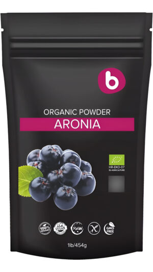 B Obica - Polvo Orgánico De Bayas De Aronia, Polvo De Chokeberry, Superalimento Antioxidante, Alto En Flavonoides, Poli