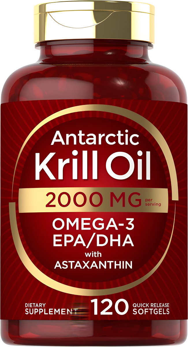 Carlyle Aceite De Krill Antártico 2000 Mg 120 Cápsulas Blandas | Omega-3 Epa, Dha, Con Suplemento De Astaxantina