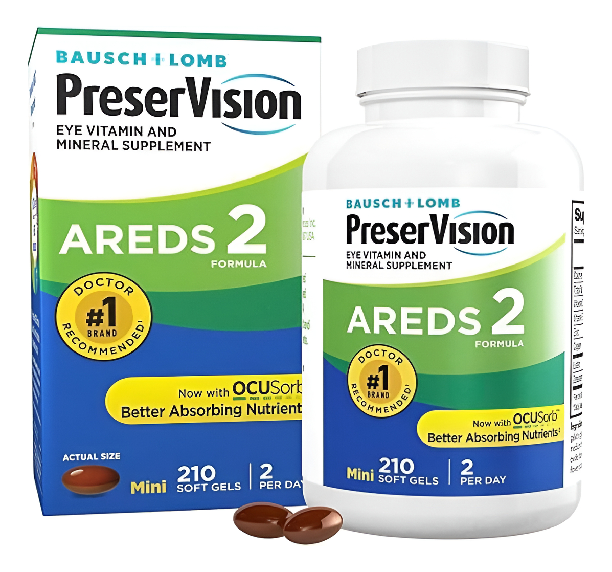 Preser Vision Areds 2 Formula, 210 Geles Blandos