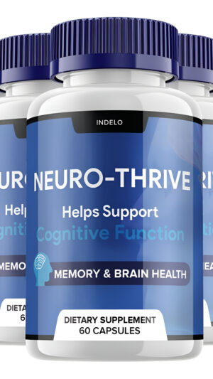 (5 Unidades) Neuro Thrive Brain Supplement, Neuro Thrive For Memory Formula, Neuro-thrive Pqq Para Reducir Los Efectos