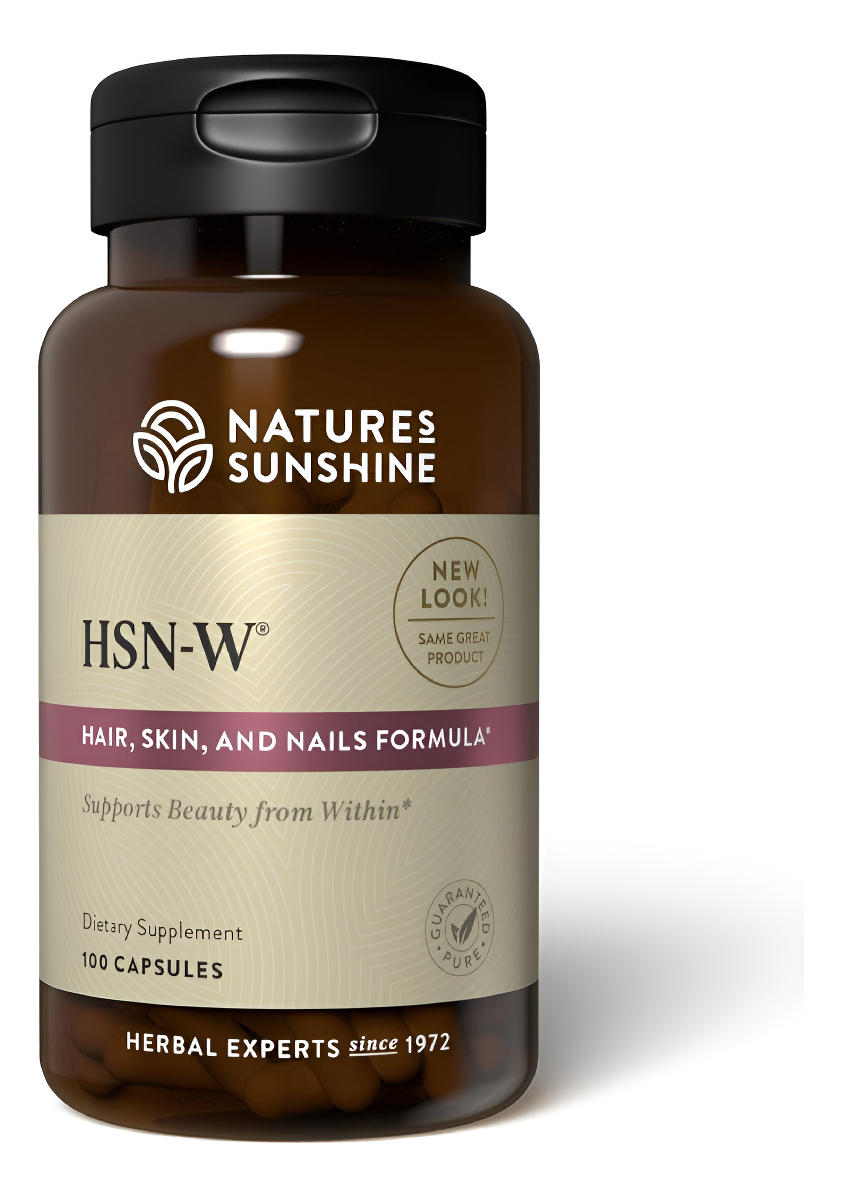 Nature's Sunshine Hsn-w, Suplemento Para Cabello, Piel Y Uñas, 100 Cápsulas