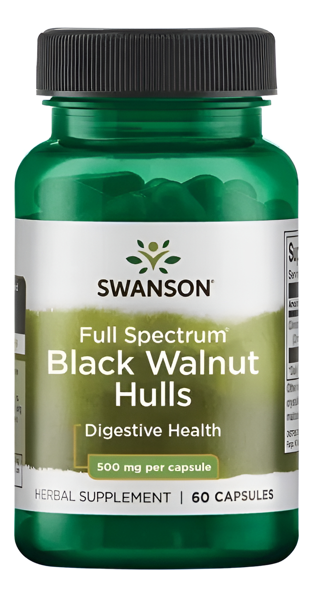 Black Walnut Hulls 60 Capsulas 500mg.de Swanson