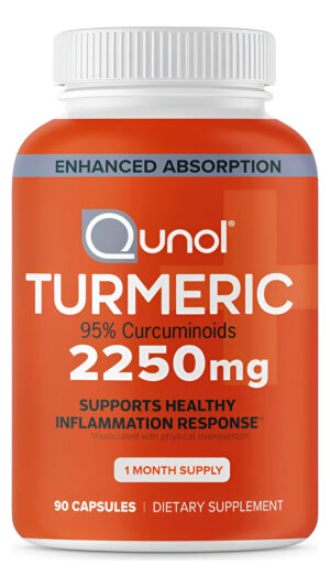 Qunol Curcumina De Cúrcuma Con Bioperina 2250 Mg 90 Cápsulas