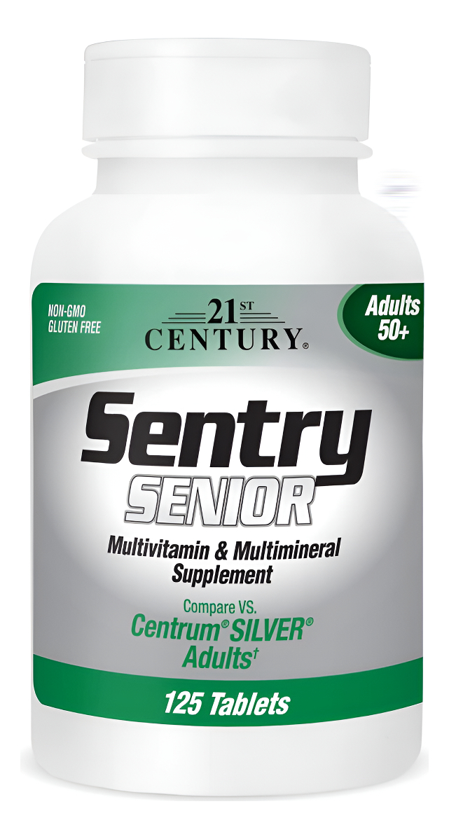 21st Century Tabletas Sentry Senior, 125 Unidades (22390)