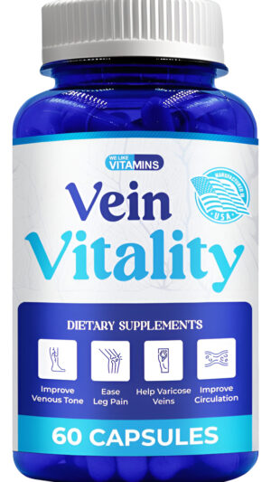 Vein Vitality 1250mg Complejo De Diosmina Hesperidina Para Tratamiento De Venas Varicosas Con Castaño De Indias, Escoba