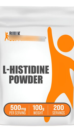 Bulksupplements. Com Polvo De L-histidina - Base De L-histidina - Suplemento De Histidina - L Histidina 500 Mg - Suplem