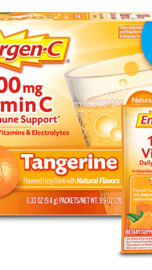 Emergen-c 1000 Mg De Vitamina C En Polvo, Con Antioxidantes, Vitaminas B Y Electrolitos 60 Sobres