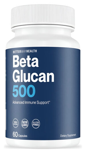 Suplemento De Apoyo Inmunológico De Better Way Health Con Beta Glucano Altamente Purificado, 500 Mg 60 Cápsulas