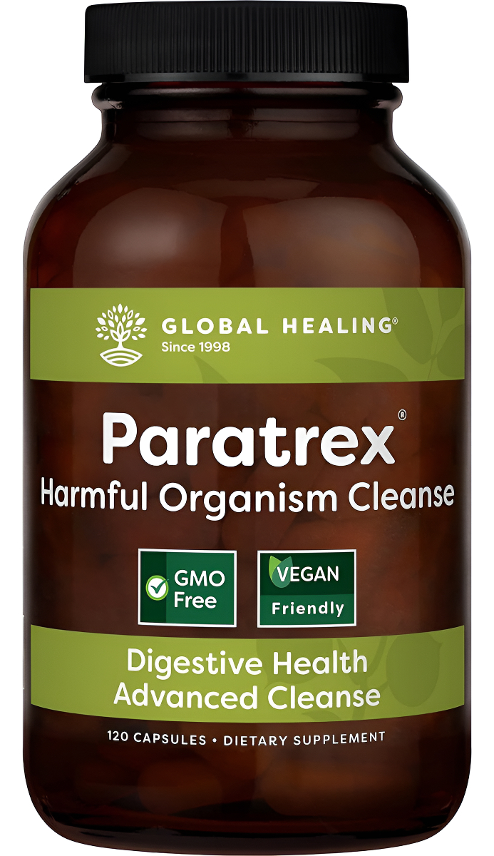 Global Healing Paratrex - Suplemento De Hierbas Natural Y Vegano Para Limpieza Y Desintoxicación Intestinal Avanzada, C